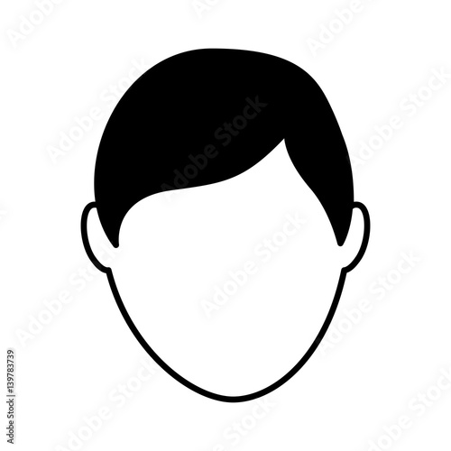 young man avatar character vector illustration design