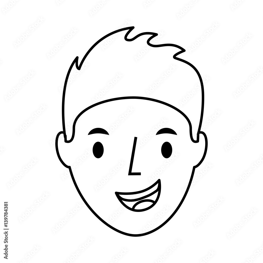 young man avatar character vector illustration design young man avatar character vector illustration design