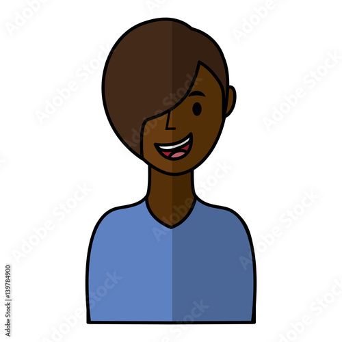 cute woman avatar character vector illustration design