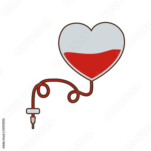 blood donation heart save vector illustration eps 10