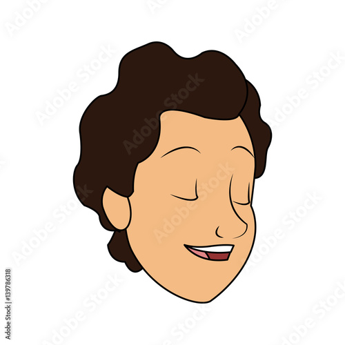 man talking icon image vector illustration design 