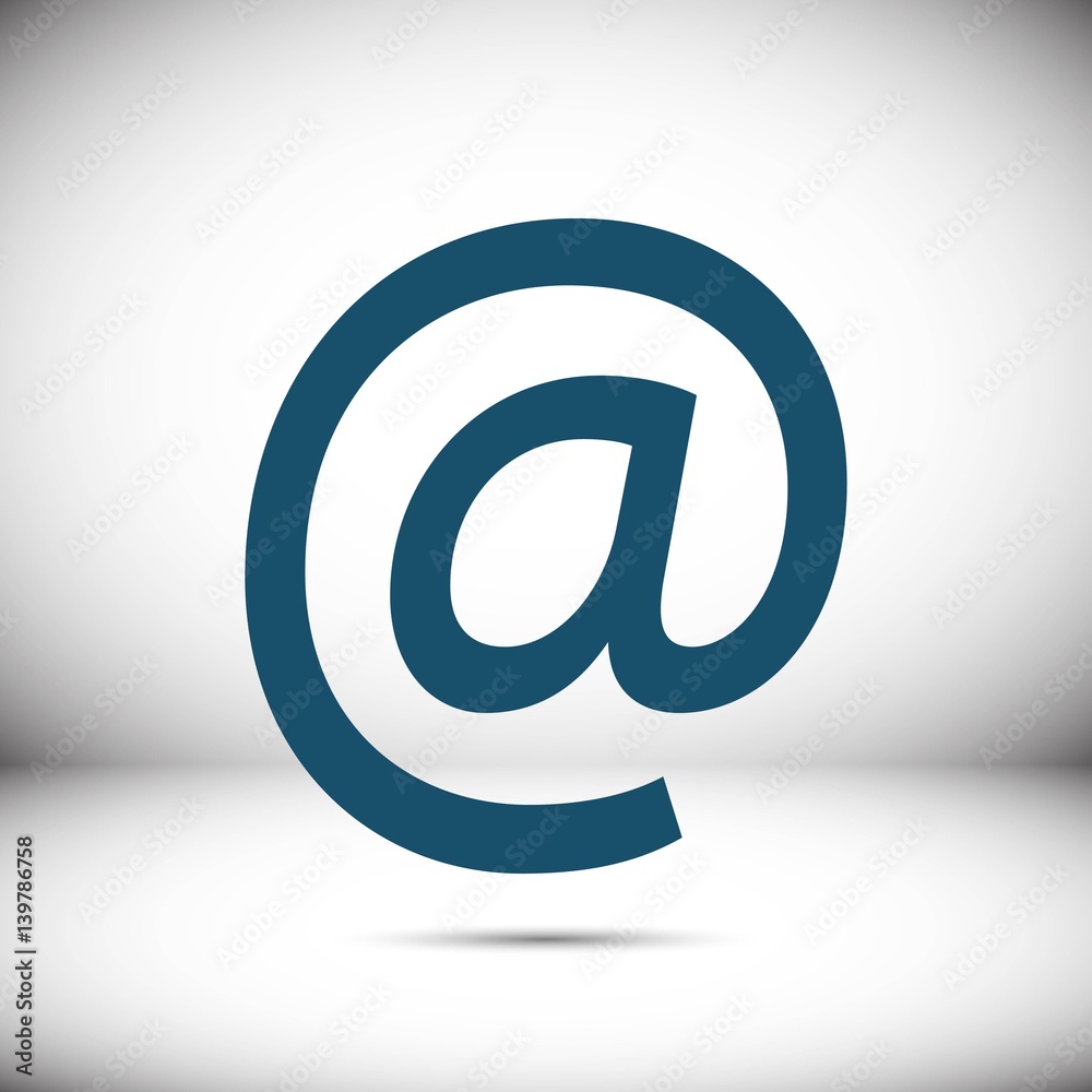 email icon stock vector illustration flat design email icon stock vector illustration flat design