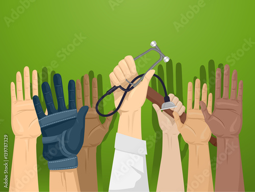 Hands Up Volunteers Professionals