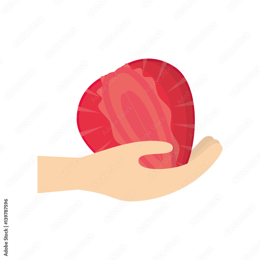 hand holding strawberry fruit vector illustration eps 10 hand holding strawberry fruit vector illustration eps 10