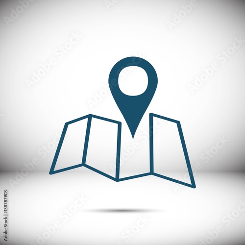 navigation icon stock vector illustration flat design