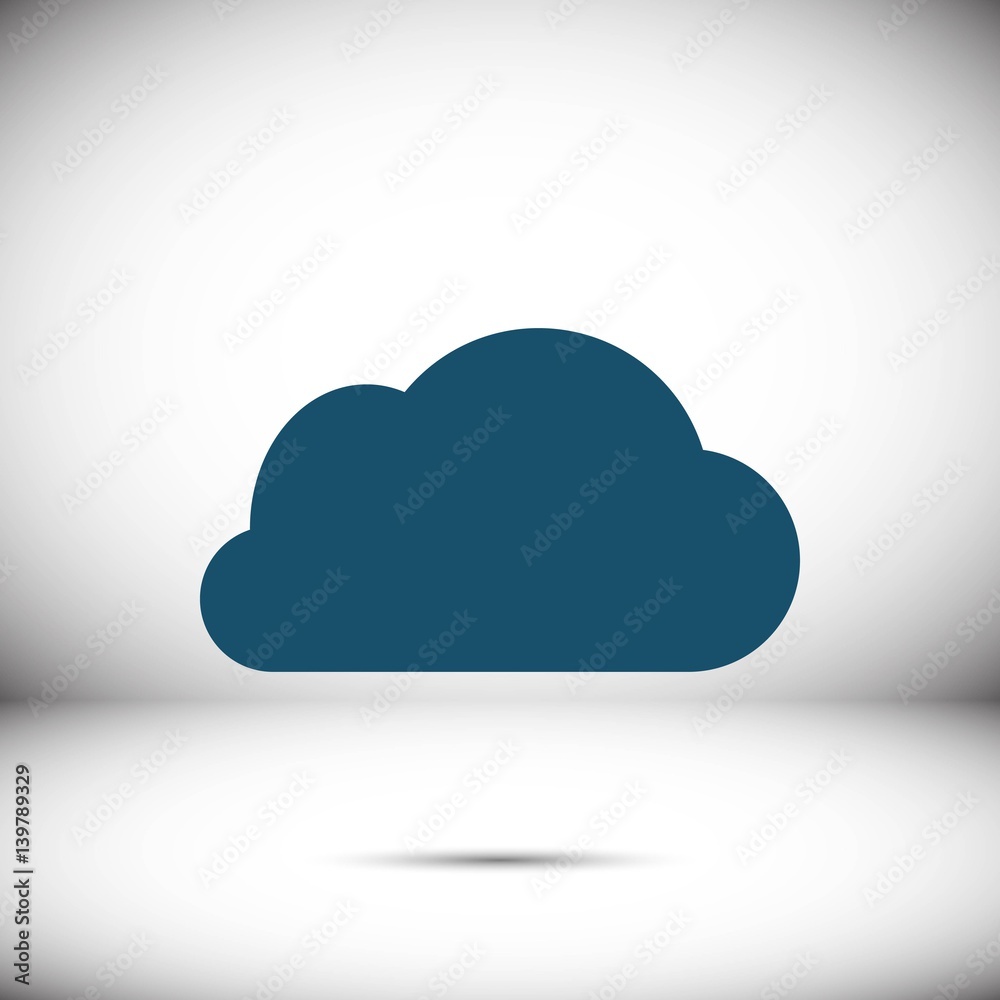 cloud icon stock vector illustration flat design cloud icon stock vector illustration flat design