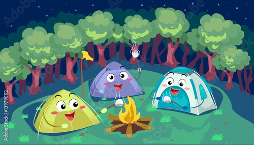 Mascot Tents Camping Smores