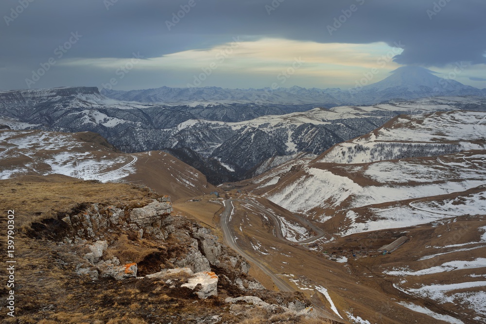 Caucasus in winter