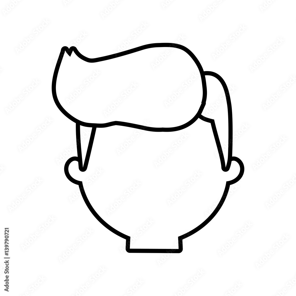 head man male thin line vector illustration eps 10 head man male thin line vector illustration eps 10