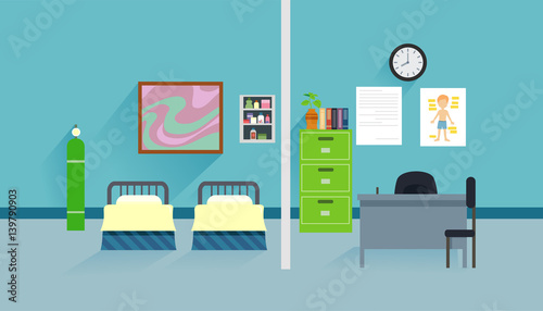 School Clinic Flat Interior