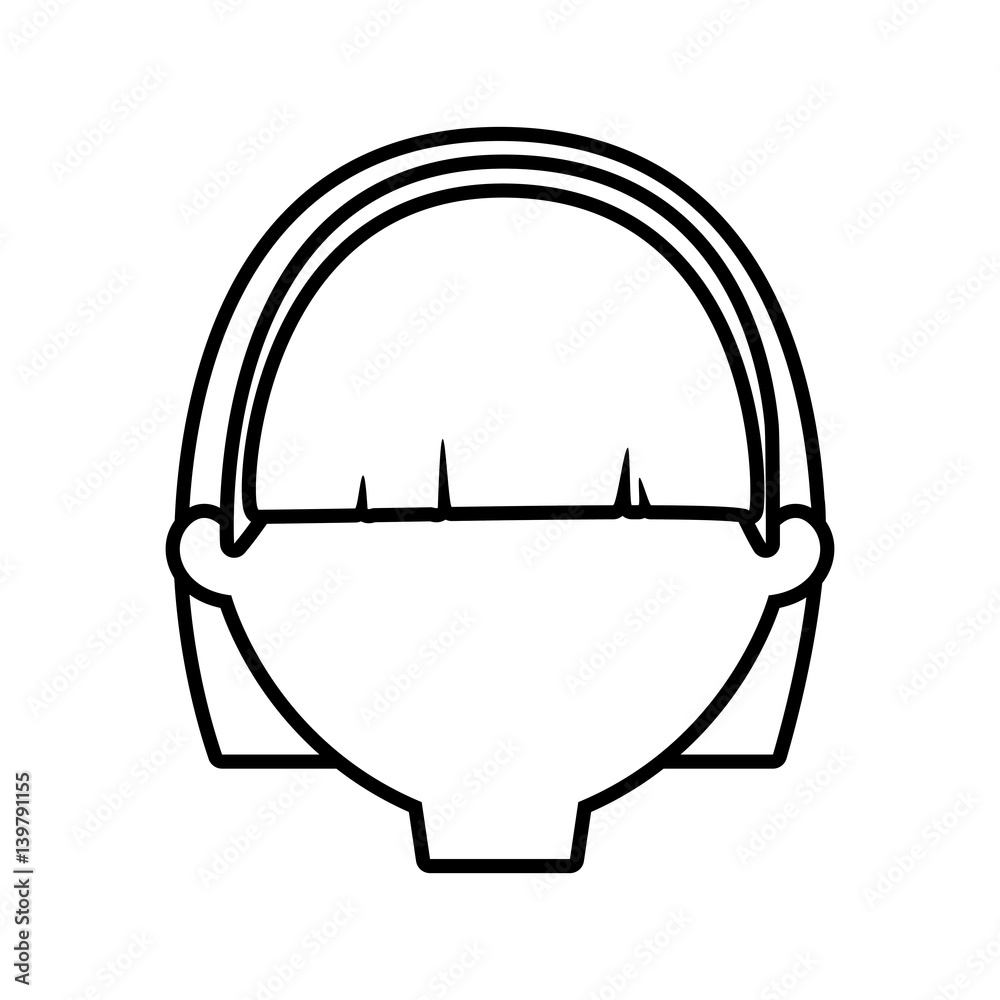 head female woman thin line vector illustration eps 10 head female woman thin line vector illustration eps 10