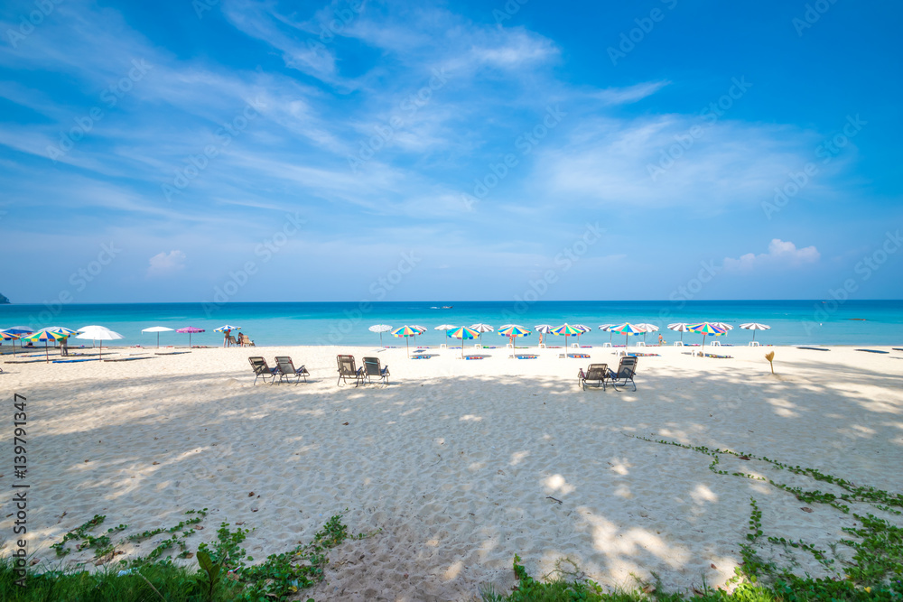 Phuket's beautiful beaches in the summer Phuket's beautiful beaches in the summer