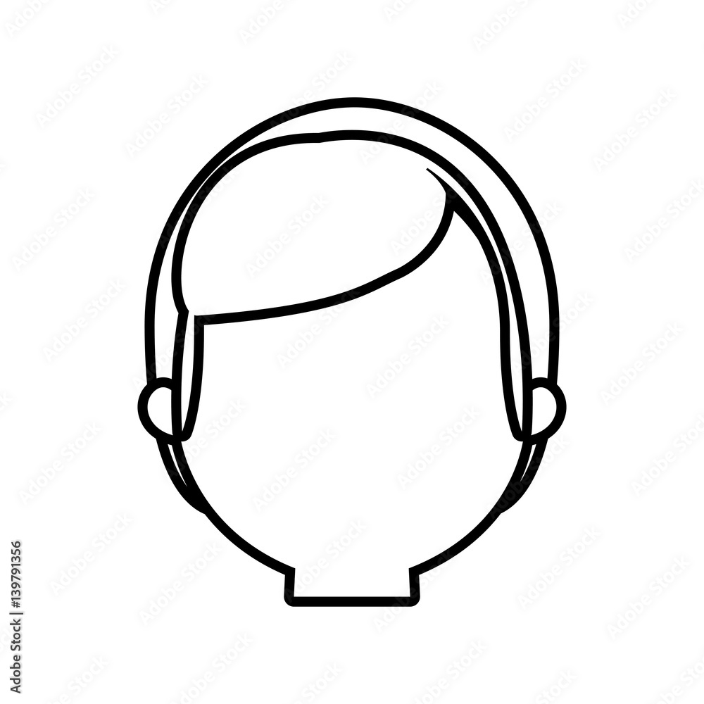 head man male line vector illustration eps 10 head man male line vector illustration eps 10