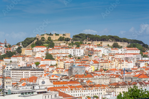 Lisbon fortress of Saint George, Portugal