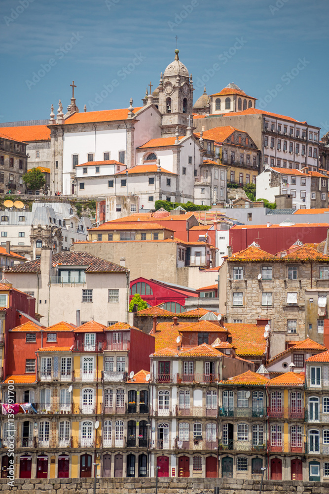 Porto buildings and Episcopal palace view