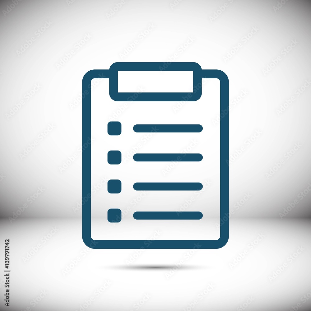 checklist icon stock vector illustration flat design checklist icon stock vector illustration flat design