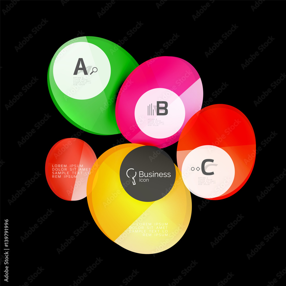 Geometrical abstract infographics banner template Geometrical abstract infographics banner template