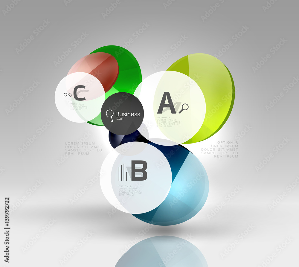 Circle banner template