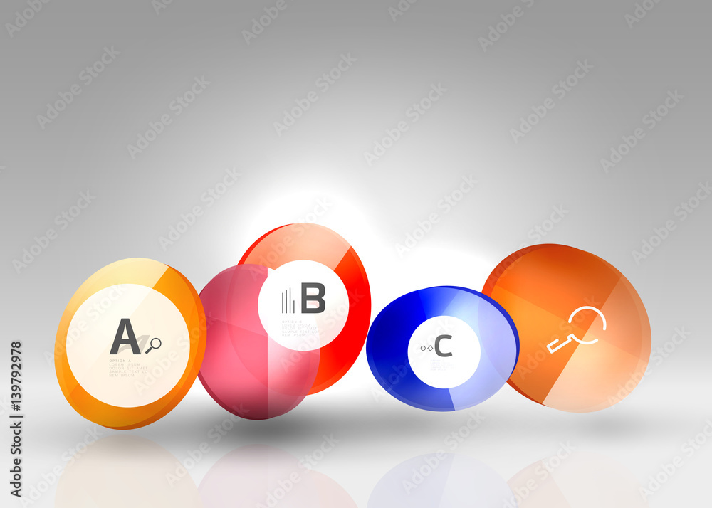Circle geometric abstract background Circle geometric abstract background