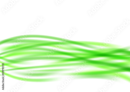 abstract fresh green swoosh wave smooth floating
