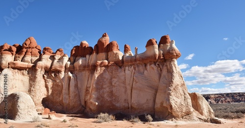 Принти на полотні Blue Canyon, section of Moenkopi Wash in northeast Arizona