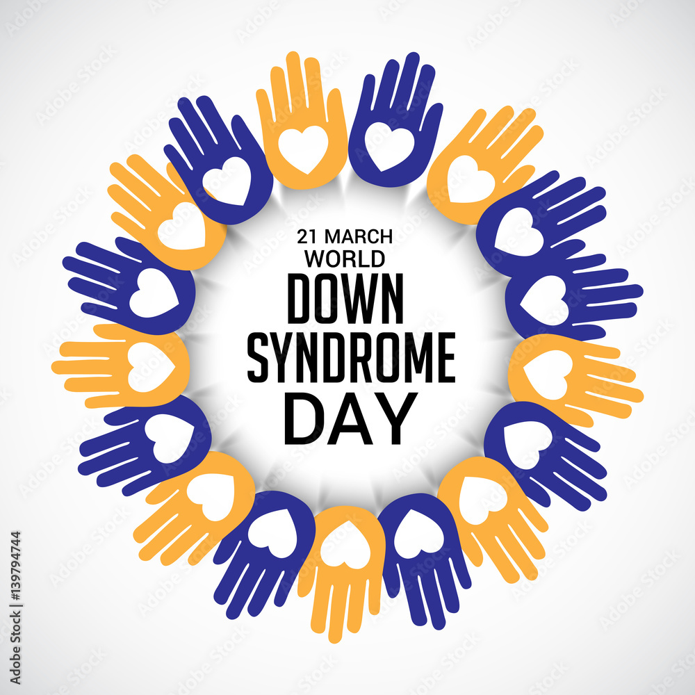 Obraz premium world down syndrome day.