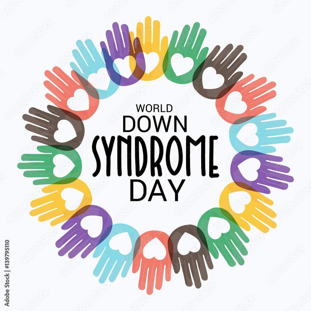 Obraz premium world down syndrome day.