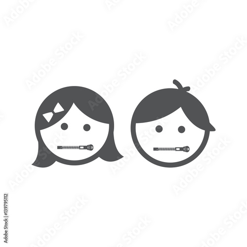 Keep silence icons.