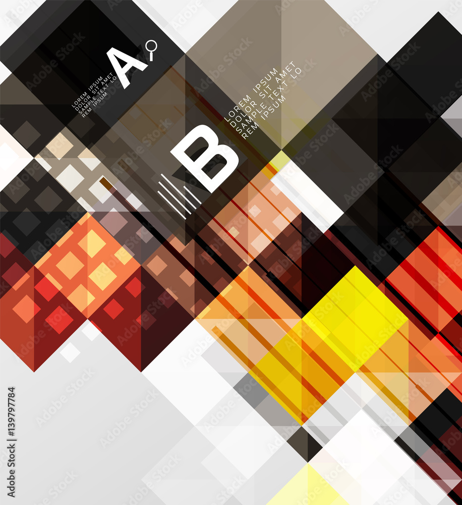 Modern square abstract background Modern square abstract background