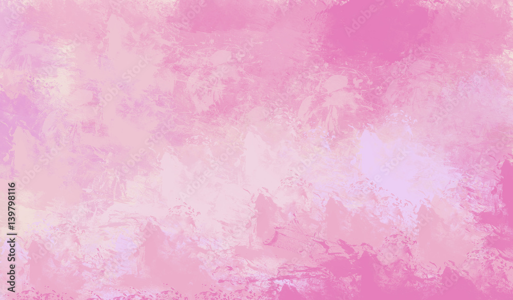 Abstract pink watercolor for background. Digital art painting.