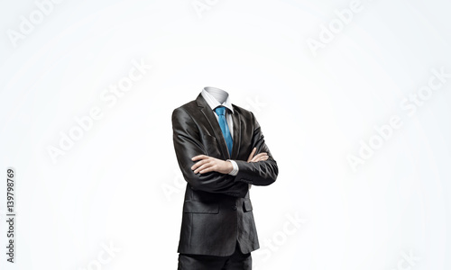 Businessman without head