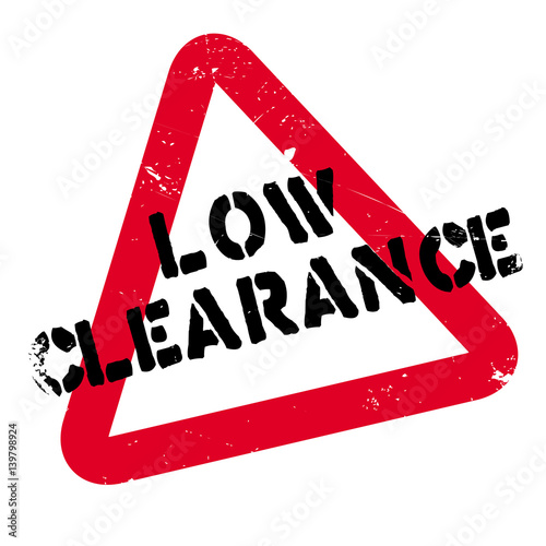Low Clearance rubber stamp. Grunge design with dust scratches. Effects can be easily removed for a clean, crisp look. Color is easily changed.