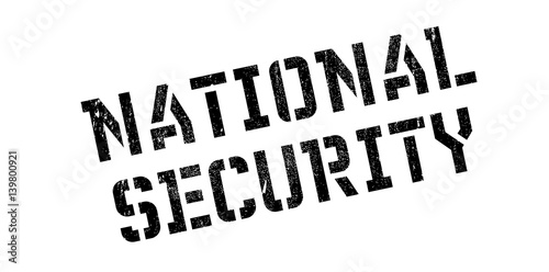 National Security rubber stamp. Grunge design with dust scratches. Effects can be easily removed for a clean, crisp look. Color is easily changed.