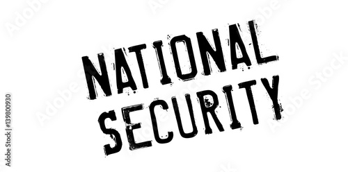 National Security rubber stamp. Grunge design with dust scratches. Effects can be easily removed for a clean, crisp look. Color is easily changed.