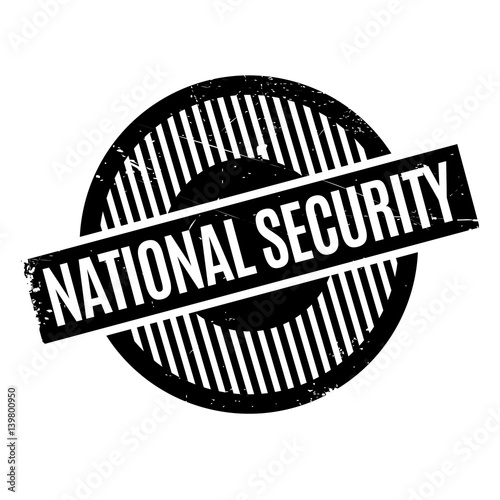 National Security rubber stamp. Grunge design with dust scratches. Effects can be easily removed for a clean, crisp look. Color is easily changed.