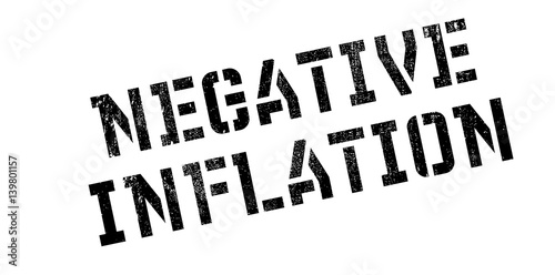 Negative Inflation rubber stamp. Grunge design with dust scratches. Effects can be easily removed for a clean, crisp look. Color is easily changed.