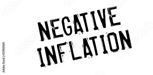 Negative Inflation rubber stamp. Grunge design with dust scratches. Effects can be easily removed for a clean, crisp look. Color is easily changed.