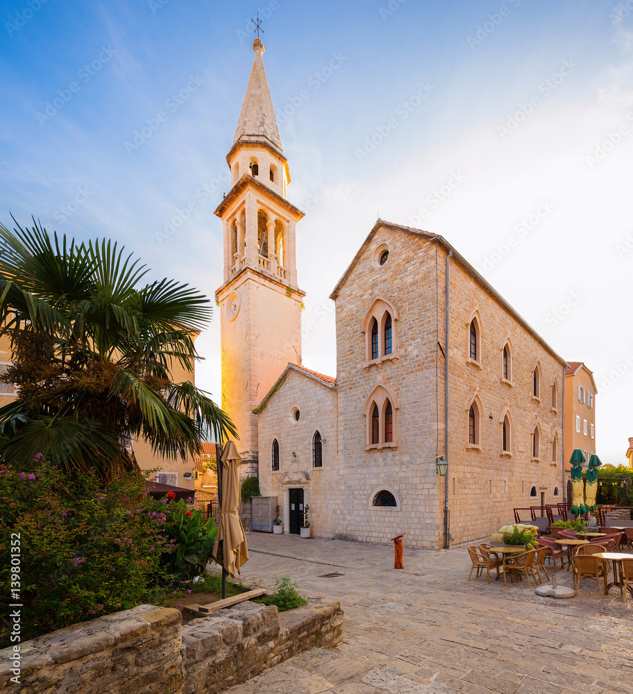 St.John's cathedral in Budva, Montenegro.