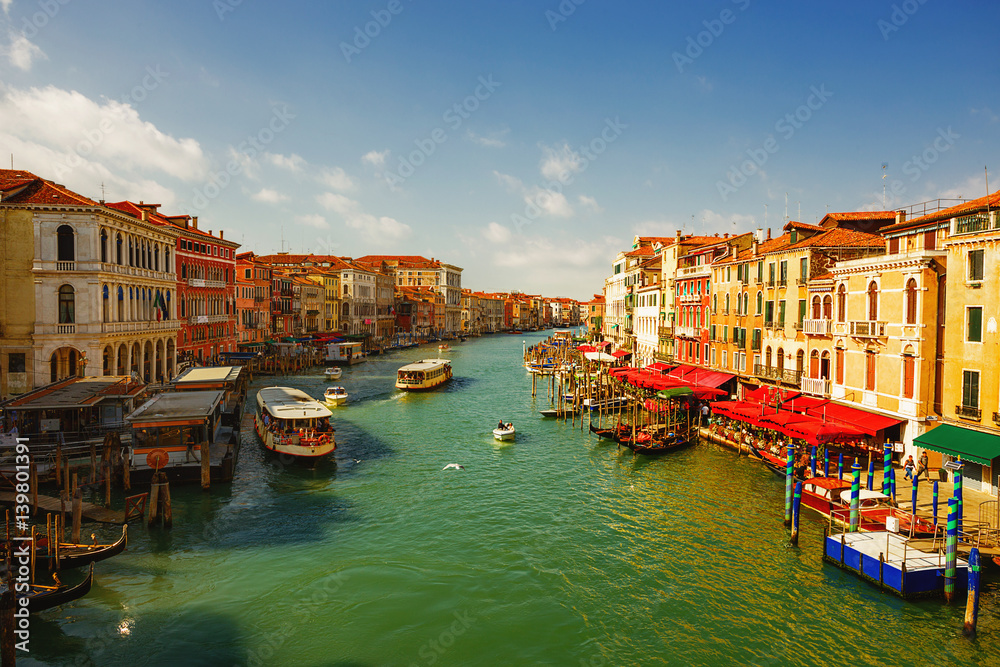 Grand canal  in Venice, Italy.
