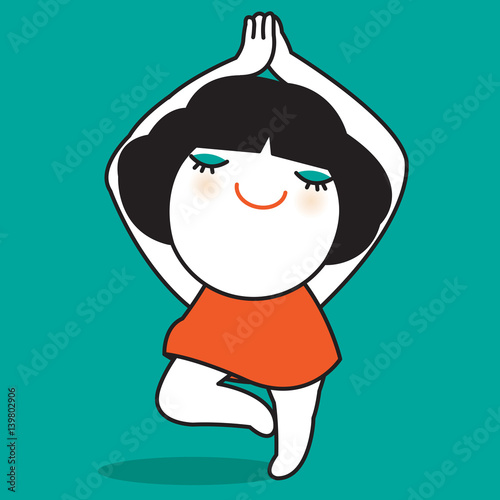 Breath Deep And Let Go Concept Card Character illustration