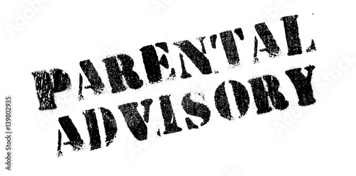 Parental Advisory rubber stamp. Grunge design with dust scratches. Effects can be easily removed for a clean, crisp look. Color is easily changed.