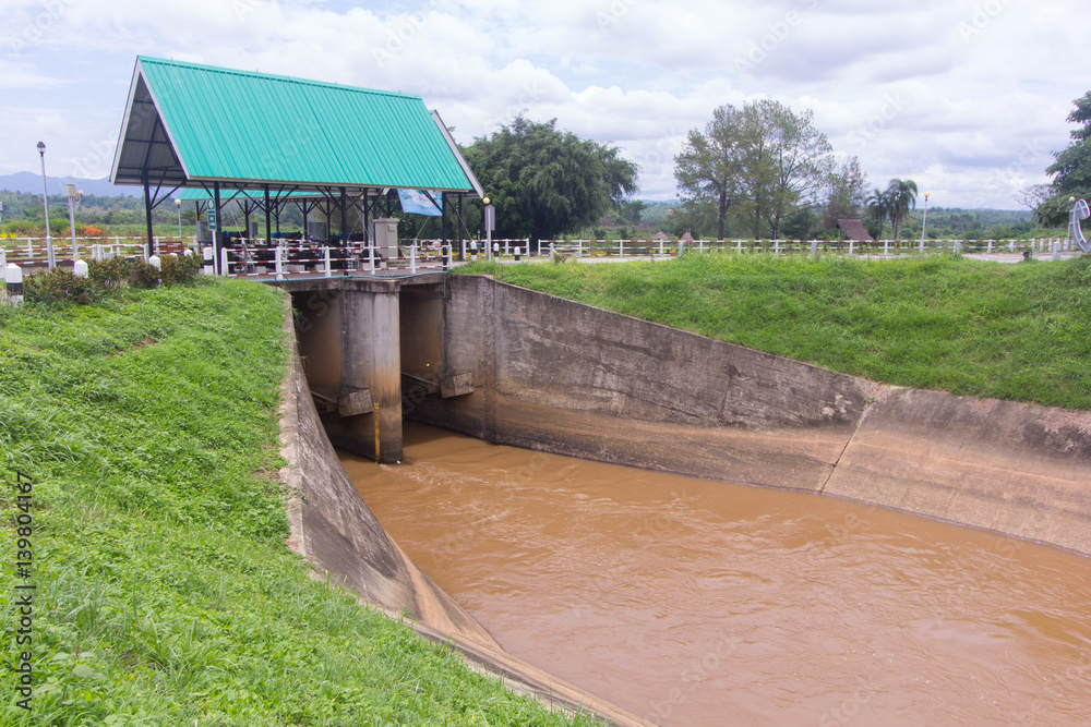 Dike in Maetaeng, Chiangmai Thailand