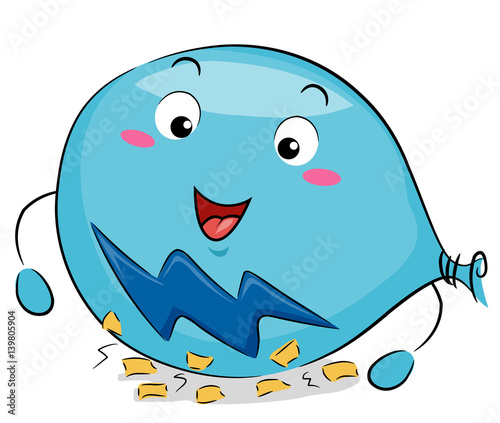 Mascot Friction Balloon Paper