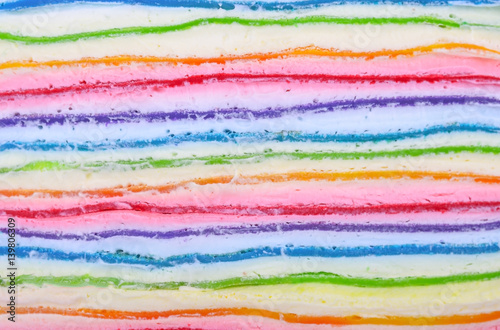 Rainbow crape cake background
