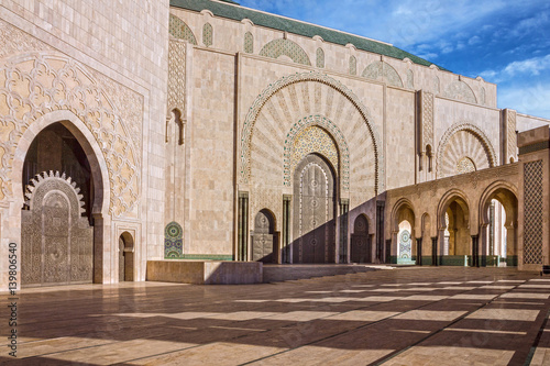 Casablanca, Morocco. Mosque Hassan II building