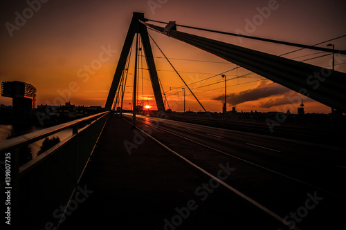Sunset on Deutzer Bridge - Cologne