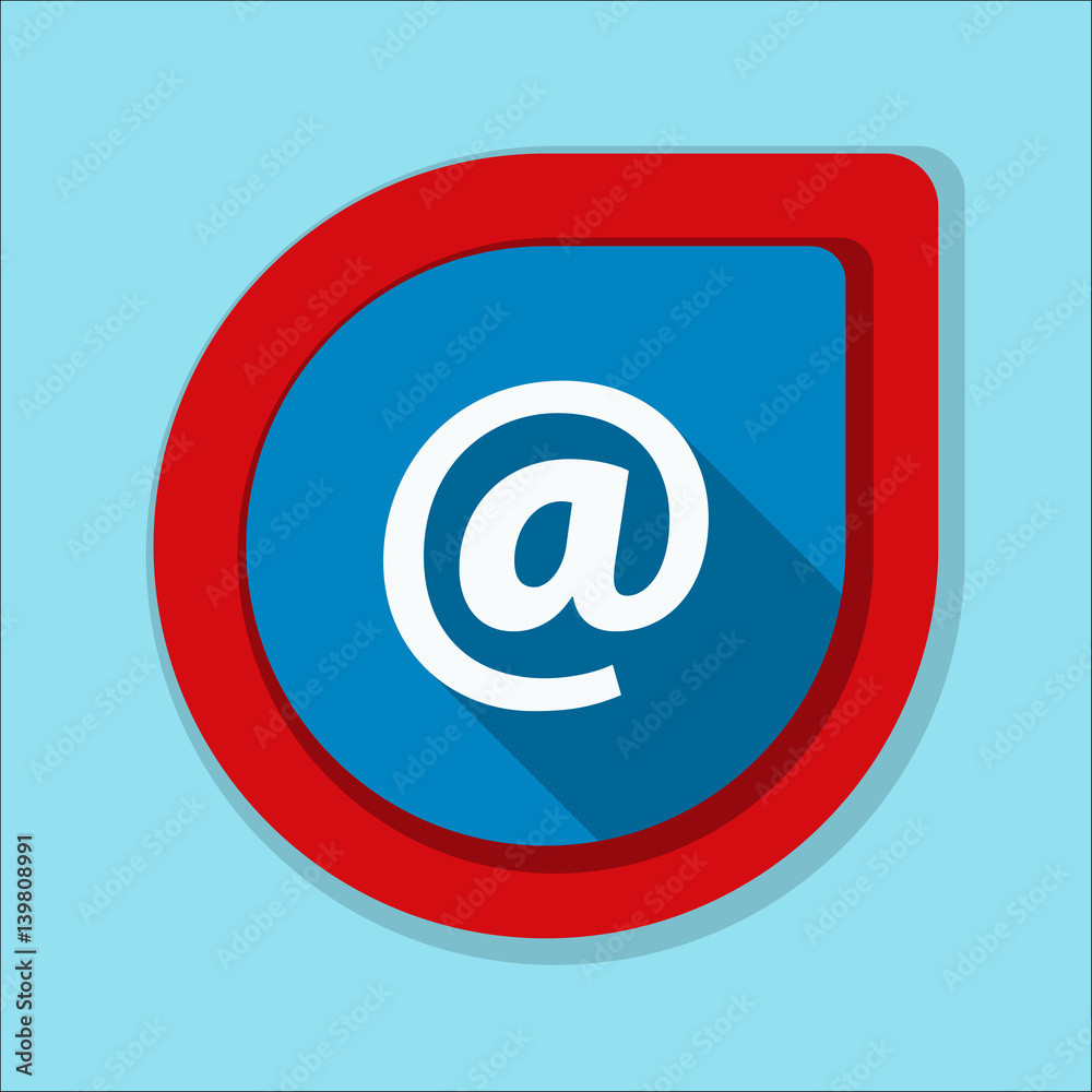 E-mail button illustration E-mail button illustration