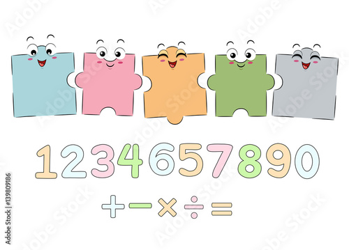 Mascot Puzzle Math Boards