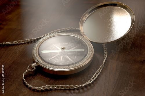 Ornate Pocket Compass