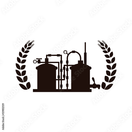 Beer and brewery icon vector illustration graphic design